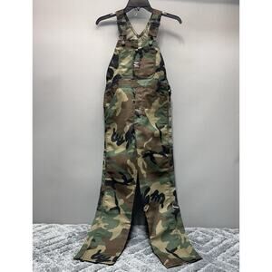 Vintage Pointer Brand Camo Overalls Youth Size 28X29 USA Made Hunting New Old